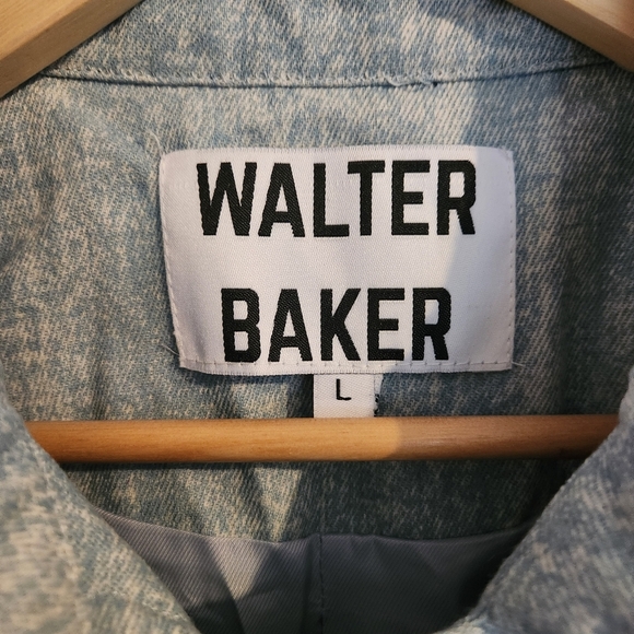 Walter Baker Shawna Sequin Denim Jacket Large | Anthropologie, Oversized Glam - Picture 7 of 15